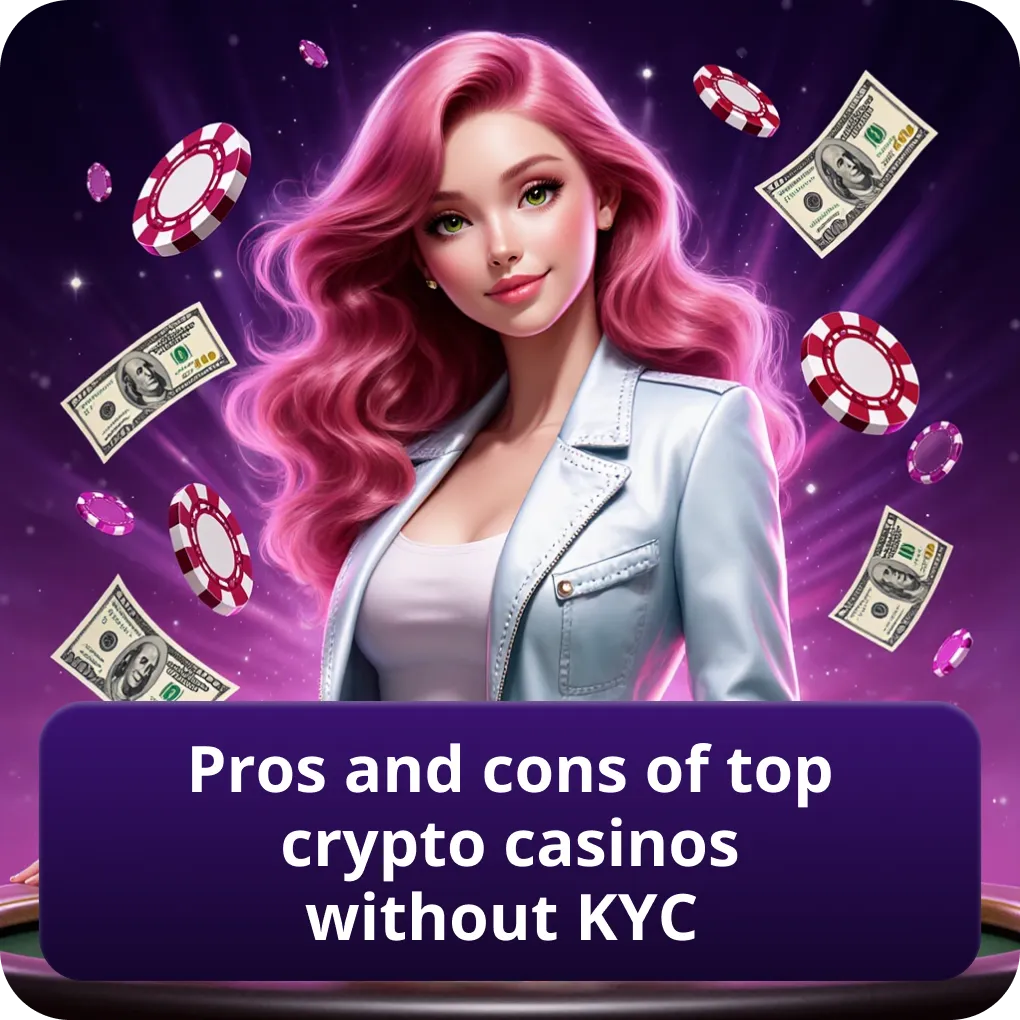 Pros and cons of top crypto casinos without KYC
